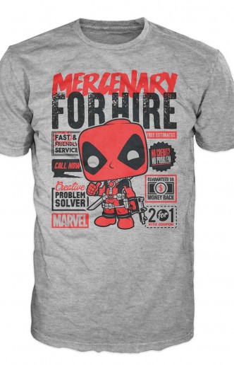 Camiseta Pop! Tees: Deadpool For Hire