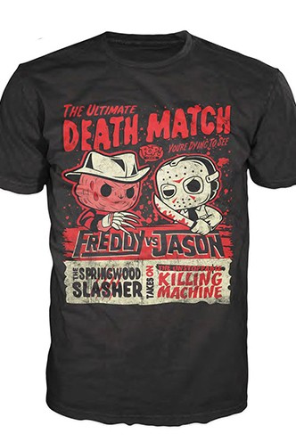 Camiseta Pop! Tees: Freddy vs Jason Deatchmatch