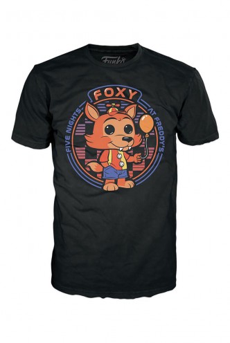 Camiseta Pop! Tees Five Nights at Freddy's  (Flocked) Set de Minifigura y Camiseta Ex