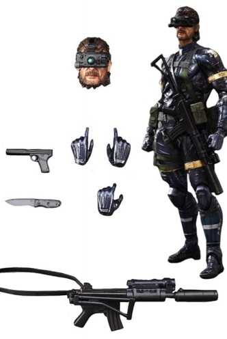 Figura Play Arts Kai - Metal Gear Solid V: Ground Zeroes "Snake" 27,5cm.