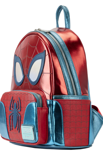 Loungefly - Marvel:  Shine Spiderman Cosplay Mini Backpack