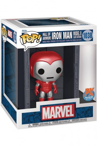 Pop! Deluxe: Marvel -  Hall of Armor: Iron Man Model 8 Silver Centurion