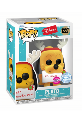 Pop! Disney: Holiday - Reindeer Pluto (Flocked) Ex
