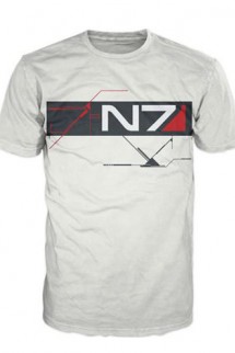 Camiseta - Mass Effect 3 "N7 Logo" Blanca