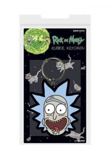 Rick and Morty - Rubber Keychain Rick Crazy Smile