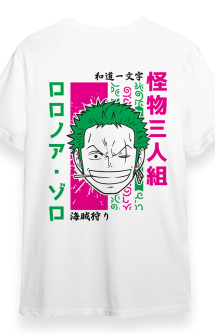 One Piece - Camiseta Made in Japan Zoro White