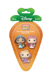 Carrot Pocket Pop! Disney - 3 Easter Pack Rapunzel/ Ariel/Jasmine