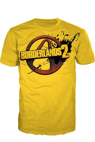 Borderlands 2 Logo Shirt Yellow Funko Universe Planet Of Comics Games And Collecting