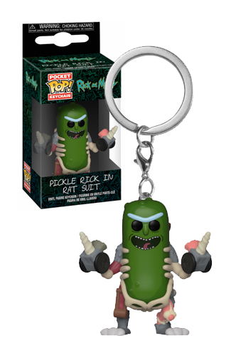 Funko Pocket Pop Keychain Rick And Morty: Teddy Rick Vinyl Figure #44747 Portachiavi Originale