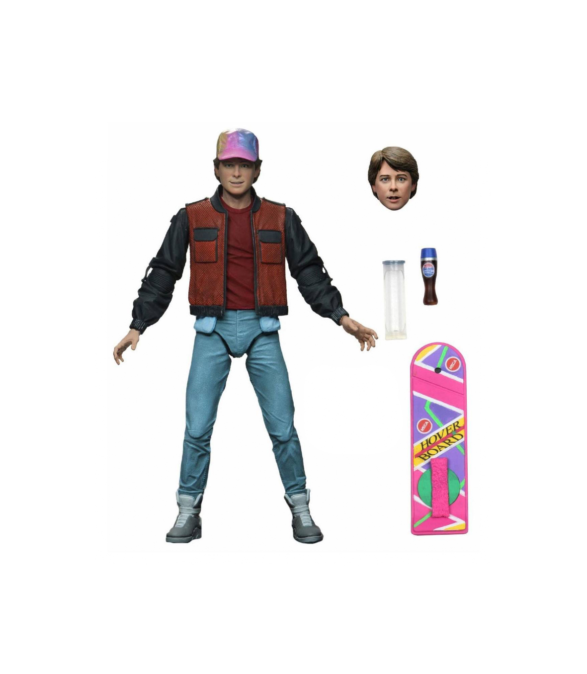 Super7 ReAction Figure Ritorno Al Futuro 2 - Marty McFly (Future Marty) 9,5 Cm - Licenza Ufficiale