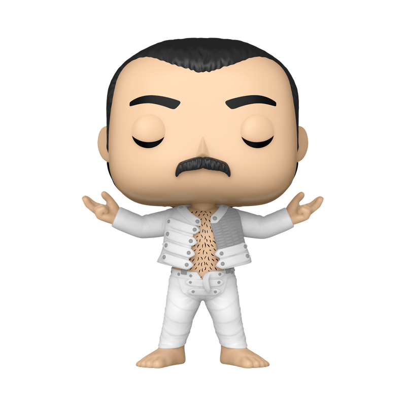 Funko POP! Rocks: Queen-Freddie Mercury Wembley 1986 - Verzamelbaar Vinyl Figuur - Cadeau Idee - Officiële Merchandise -Muziek Fans - Model Figuur voor Verzamelaars en Display : Queen, Freddie Mercury