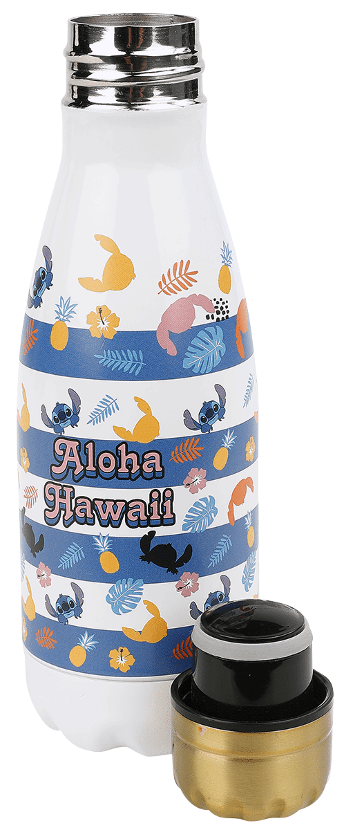 Disney: Lilo & Stitch - Botella Metálica Aloha Hawaii  Universo Funko,  Planeta de cómics/mangas, juegos de mesa y el coleccionismo.