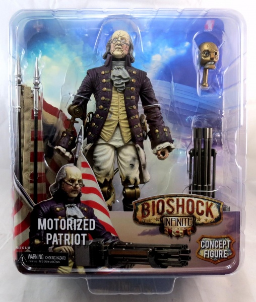 Motorized Patriot Benjamin Franklin Concept Action Figure Bioshock Infinite 