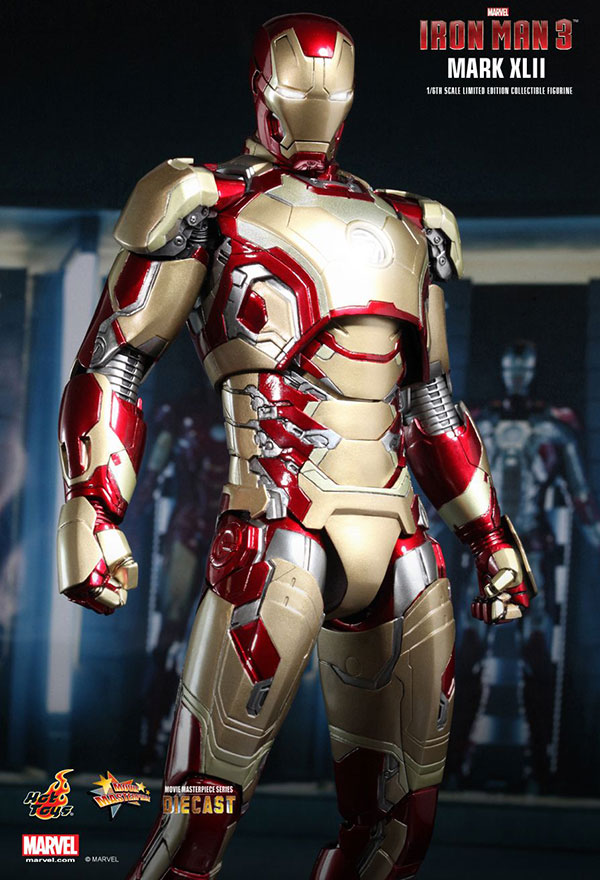 Figura Diecast - IRON MAN 3 Mark XLII Hot Toys