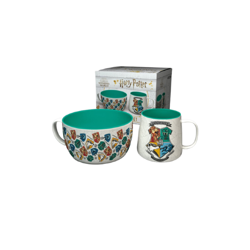 Harry Potter - Set petit déjeuner Hogwarts (bol et mug) - Imagin'ères