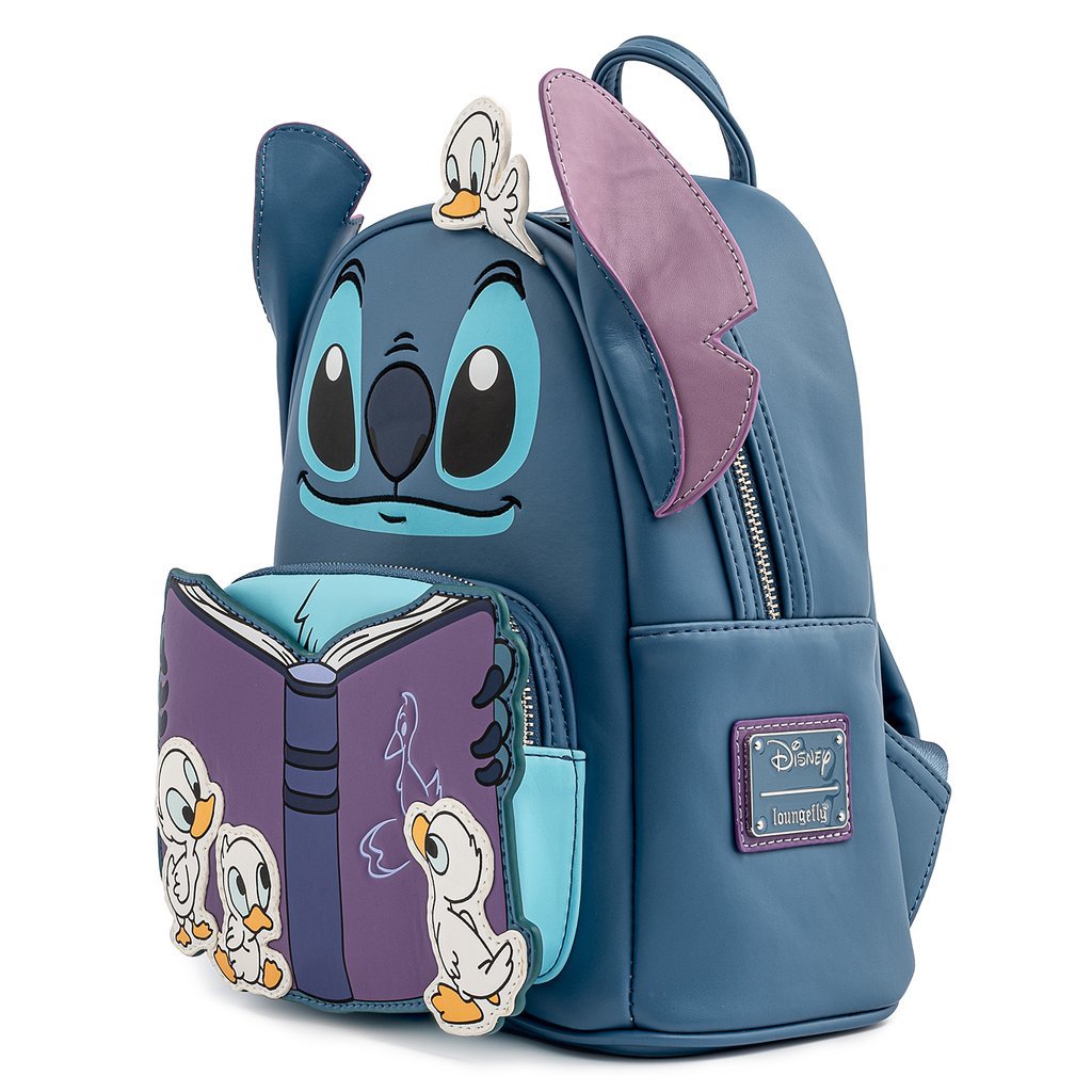 Loungefly - Lilo & Stitch - Mini Mochila Stitch Story Time Duckies | Universo Funko, Planeta de cómics/mangas, juegos y el