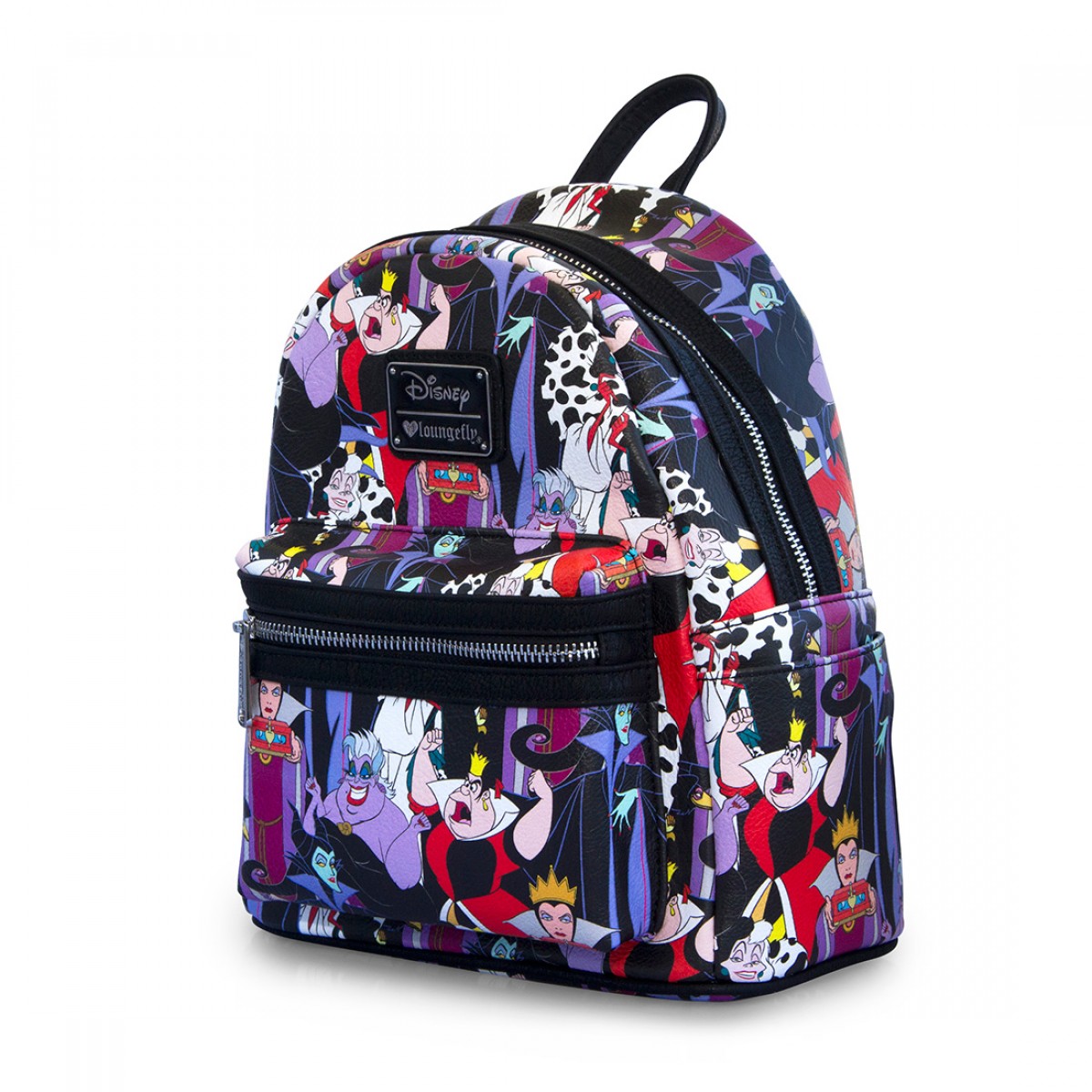 Loungefly Mini  mochila  de cuero Villanas Disney 