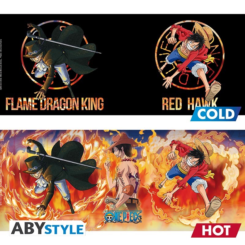 One Piece Mug Heat Change Luffy Sabo Funko Universe Planet Of Comics Games And Collecting