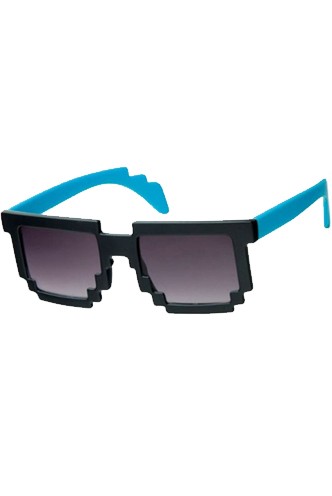 Black/Blue Pixel Sunglasses