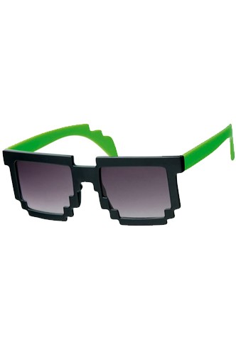 Gafas Pixel Verde/Negro