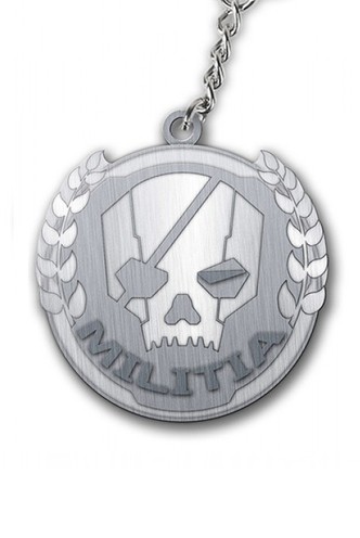 Titanfall Metal Keychain Militia Logo