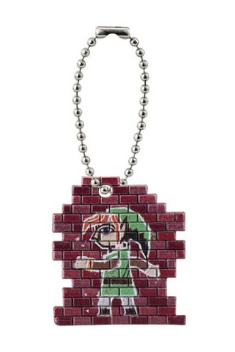 Zelda- Link Between Worlds Keychain " Strap Wall Link"