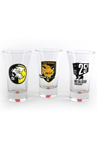 Metal Gear Solid Pack de 3 Vasos de Chupitos