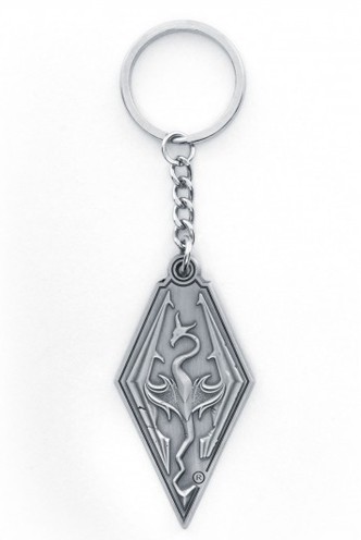 The Elder Scrolls V: Skyrim Keychain Dragon Symbol