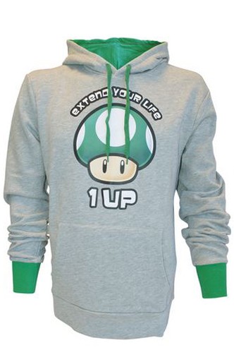 Sudadera -Nintendo - 1UP Gris 