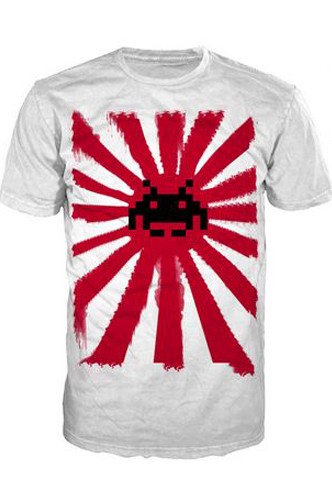 Space Invaders Japan White Tee