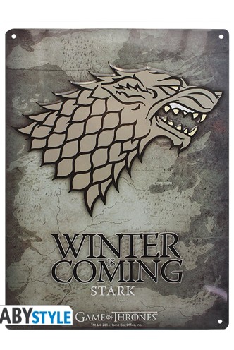 GAME OF THRONES Metal plate Stark