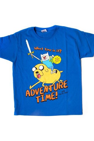 Camiseta Niño - Hora de Aventuras "Finn & Jake" AZUL
