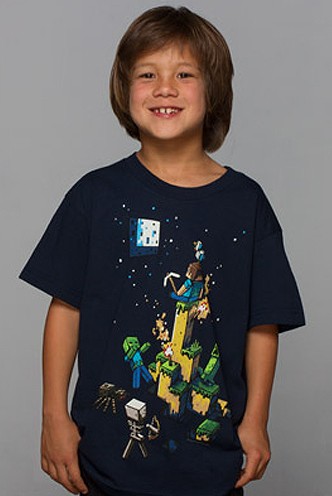 Camiseta Niño - Minecraft "Noche Hostil"