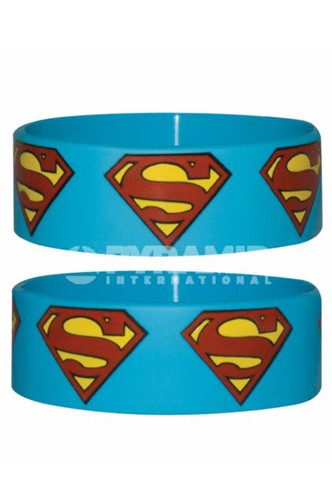 Wristband: DC "SUPERMAN" LOGO BLUE