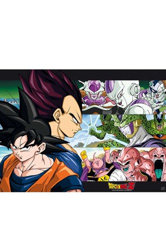 DRAGON BALL Z Poster San goku and Ennemis (52X38)