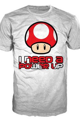 Nintendo I Need A Power Up, White Shirt