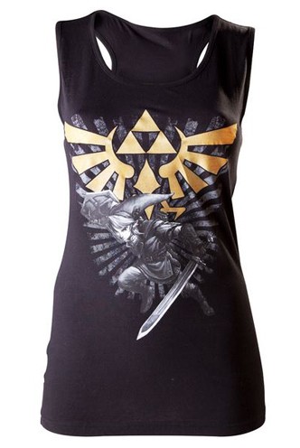 Nintendo Black, Zelda Female Tank Top