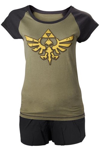 Nintendo Zelda Shortama, Black, Girl.