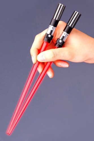 Palillos - STAR WARS "Darth Vader" ¡CON LUZ!