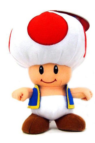 Peluche - Super Mario "Toad" 16cm.