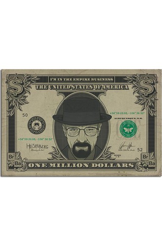 Maxi Póster - Breaking Bad "Heisenberg Dólar" 91,5x61cm.