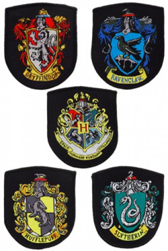 Harry Potter Patches 5-Pack House Crests