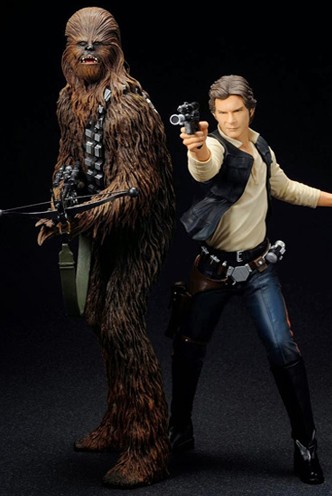 Estatua ArtFX+ - STAR WARS "Han Solo & Chewbacca" 18/21cm.