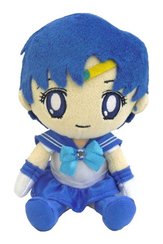 Bandai Sailor Moon Series 2 Mercury Plush Doll, 7"