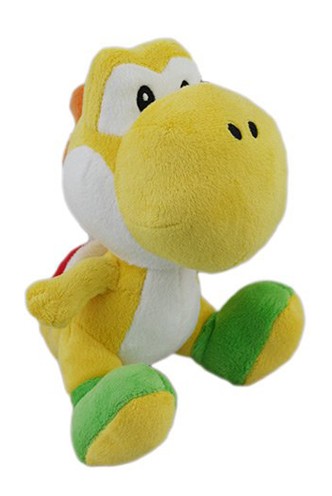 Nintendo Official Super Mario Yoshi Plush, 6", Yellow