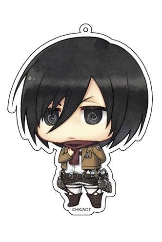 Keychain - Attack on titan - deka key holder "Mikasa"