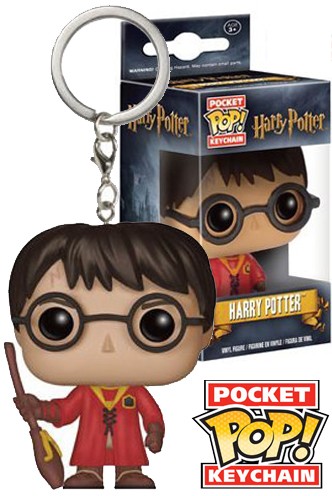 Pocket Pop Harry Potter in Quidditch Robes Keychain Funko