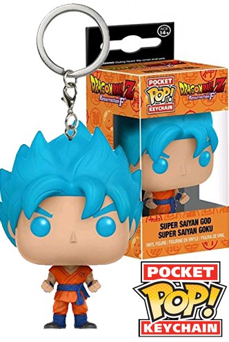 Pocket Pop! Keychain: Dragonball Z Resurrection F- Super Saiyan God Goku EX