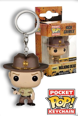 Pocket Pop! Llavero: The Walking Dead  "Rick Grimes Blood" Exclusivo