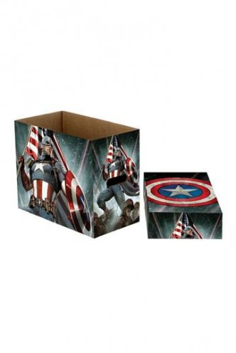 Marvel Comics - Storage Boxes Captain America Stars